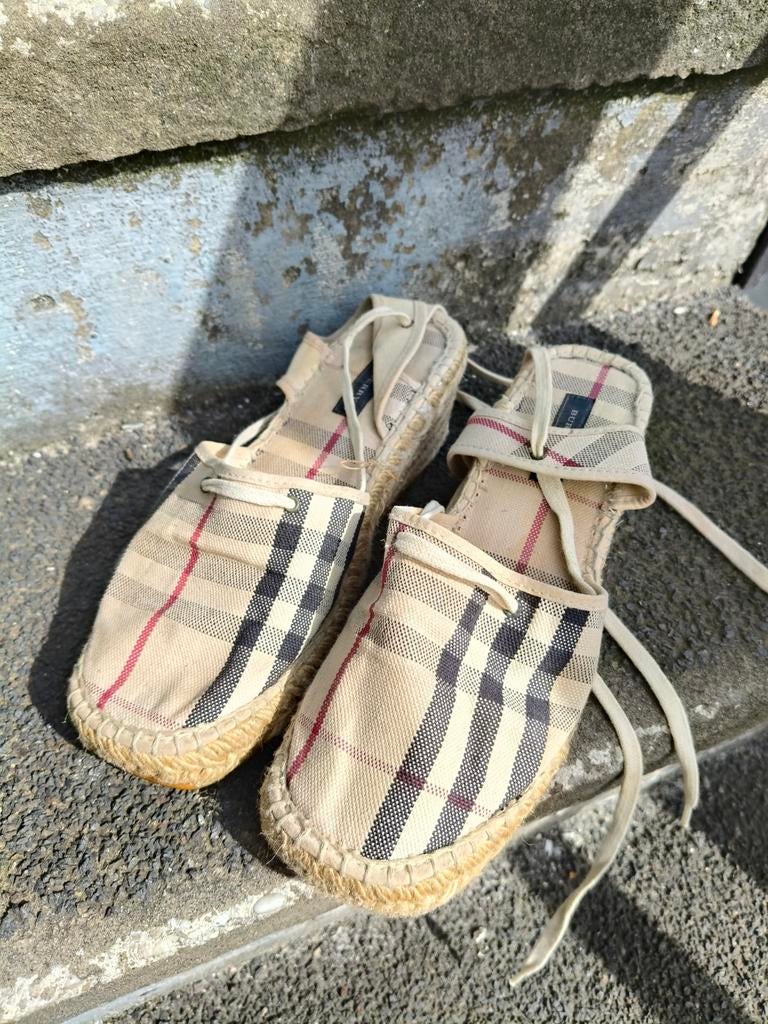 Burberry Espadrilles Maat 37, Beige, Ophalen of Verzenden, Burberry, Espadrilles of Moccasins