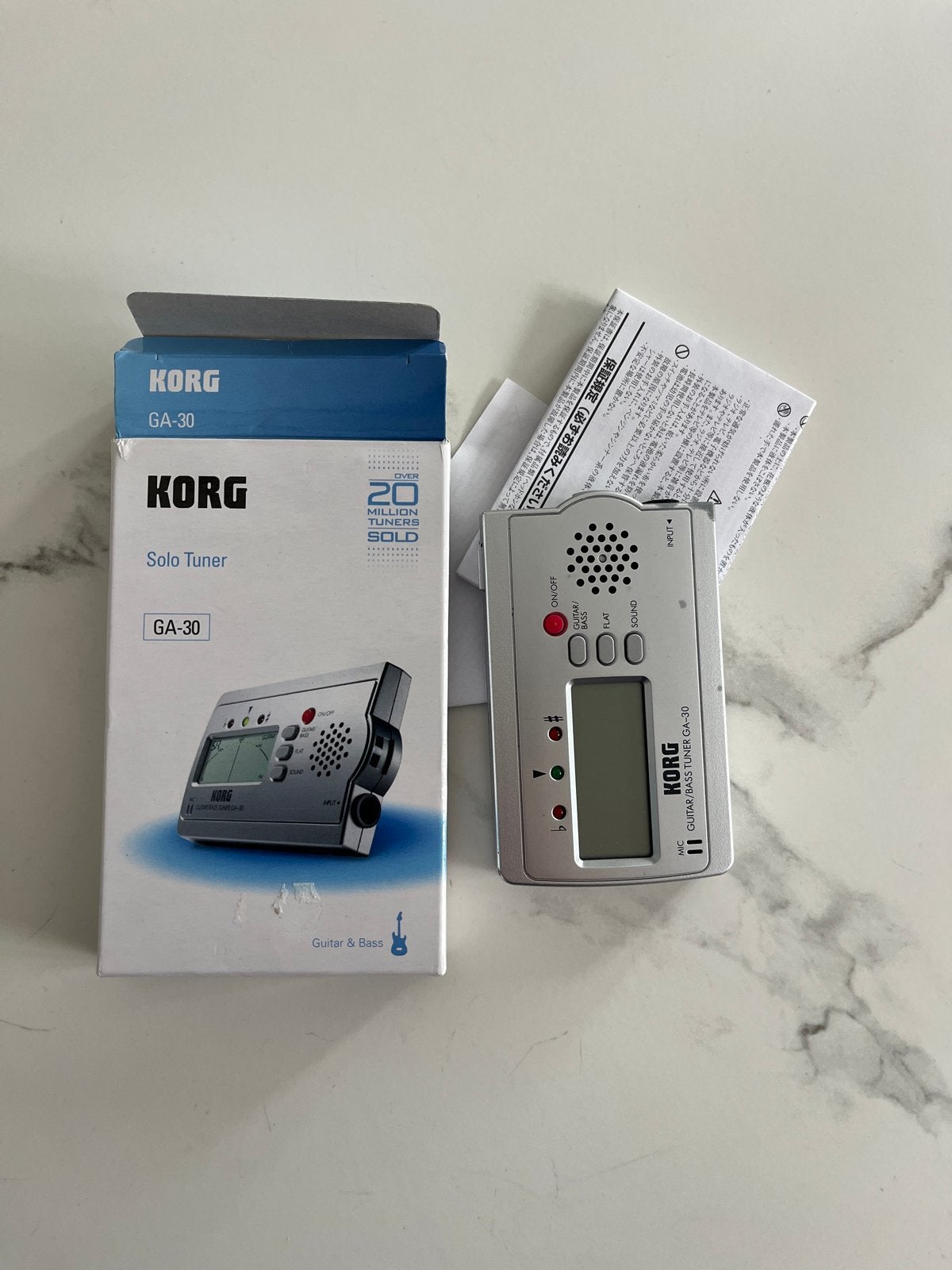 Korg GA-30 Solo Tuner voor Gitaar en Bas, Ophalen, Zo goed als nieuw