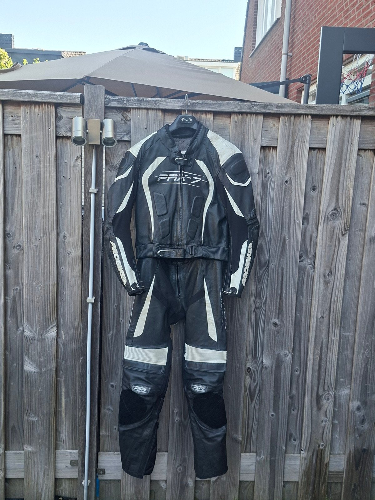 Probiker 2-delig leren motorpak - Maat 48, Ophalen, Tweedehands, Combipak