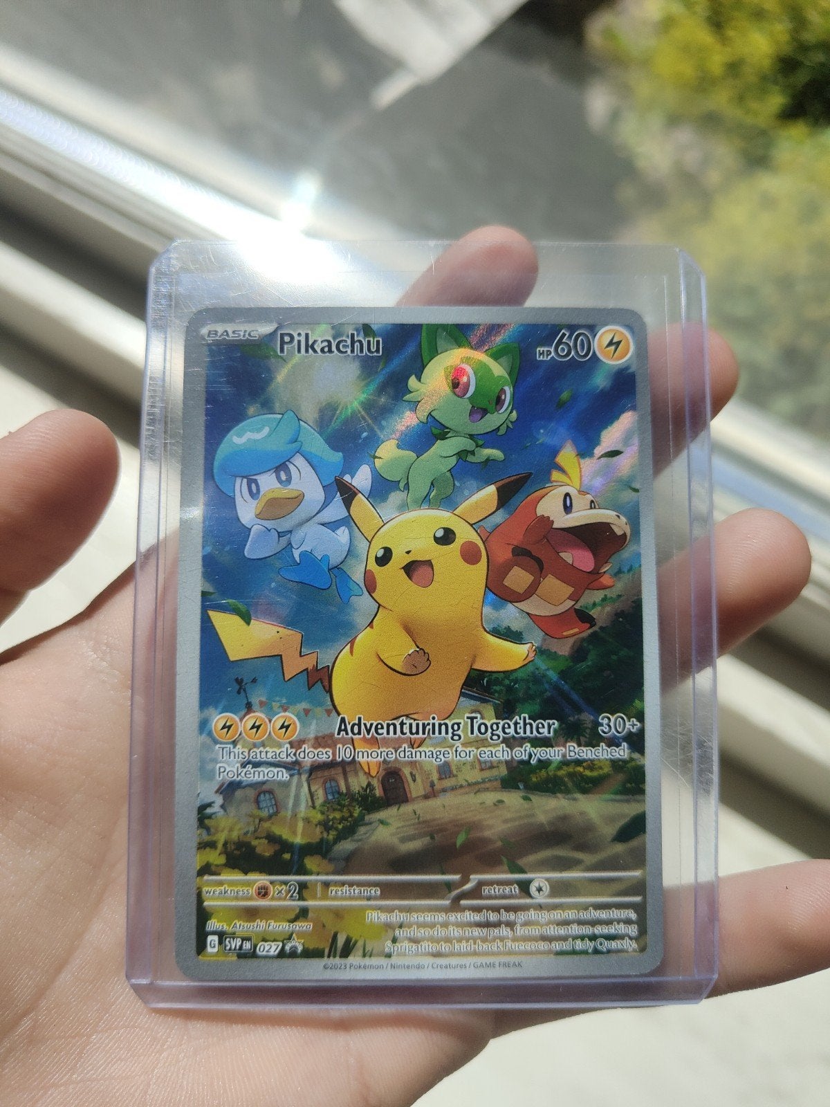 Pikachu promo, Hobby en Vrije tijd, Verzamelkaartspellen | Pokémon, Ophalen of Verzenden, Zo goed als nieuw