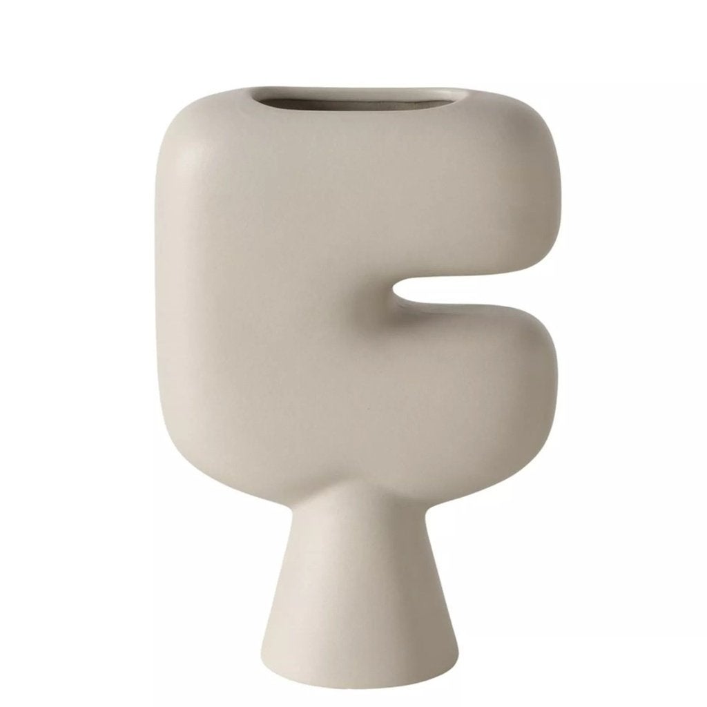 Boltze Home Vaas Pasu H22,8cm beige, Overige kleuren, Aardewerk of Porselein, Nieuw, Ophalen of Verzenden