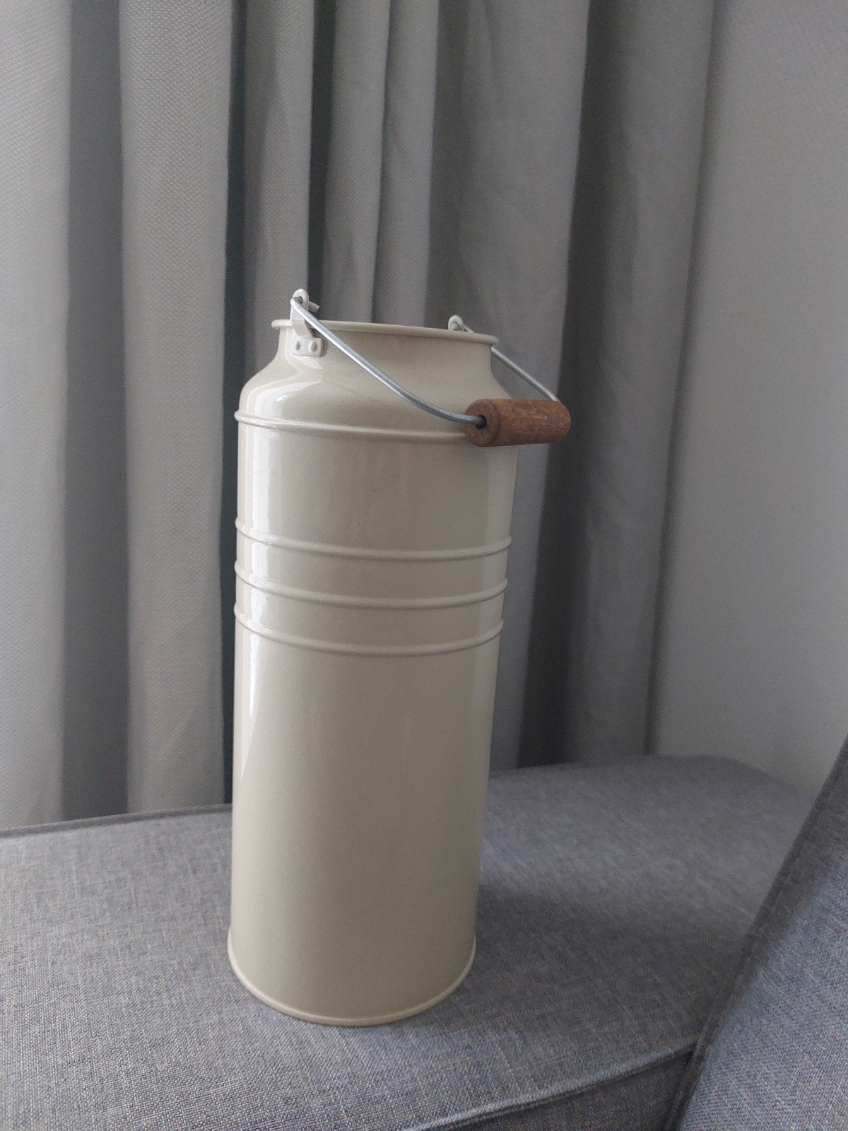 Decoratieve melkbus, crème, 28cm hoog, Ophalen