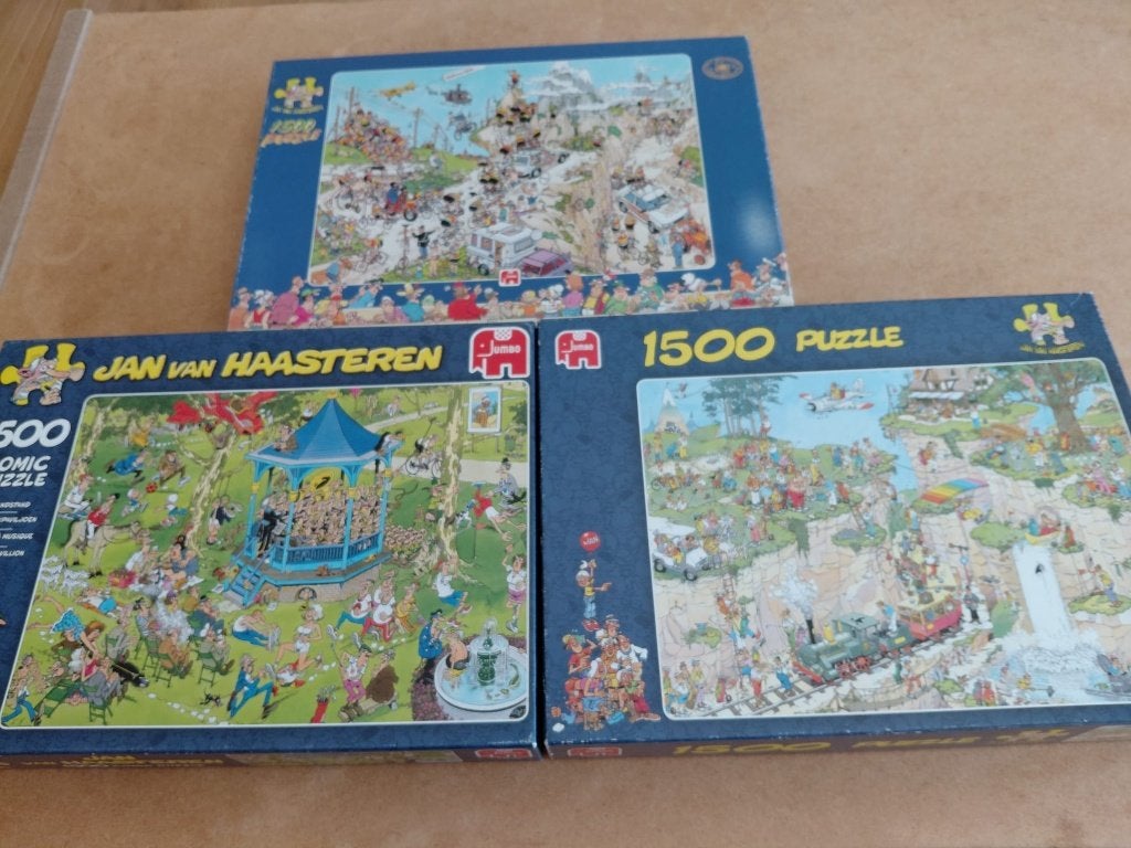 Jan van Haasteren, Ophalen, 500 t/m 1500 stukjes, Zo goed als nieuw, Legpuzzel