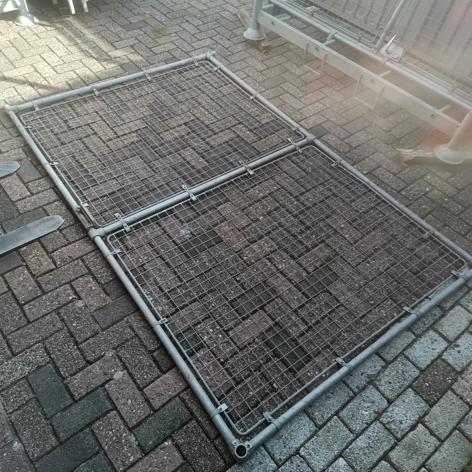 gegalvaniseerd steigerbuis reclame frame bord, Verzamelen, Ophalen, Gebruikt, Reclamebord