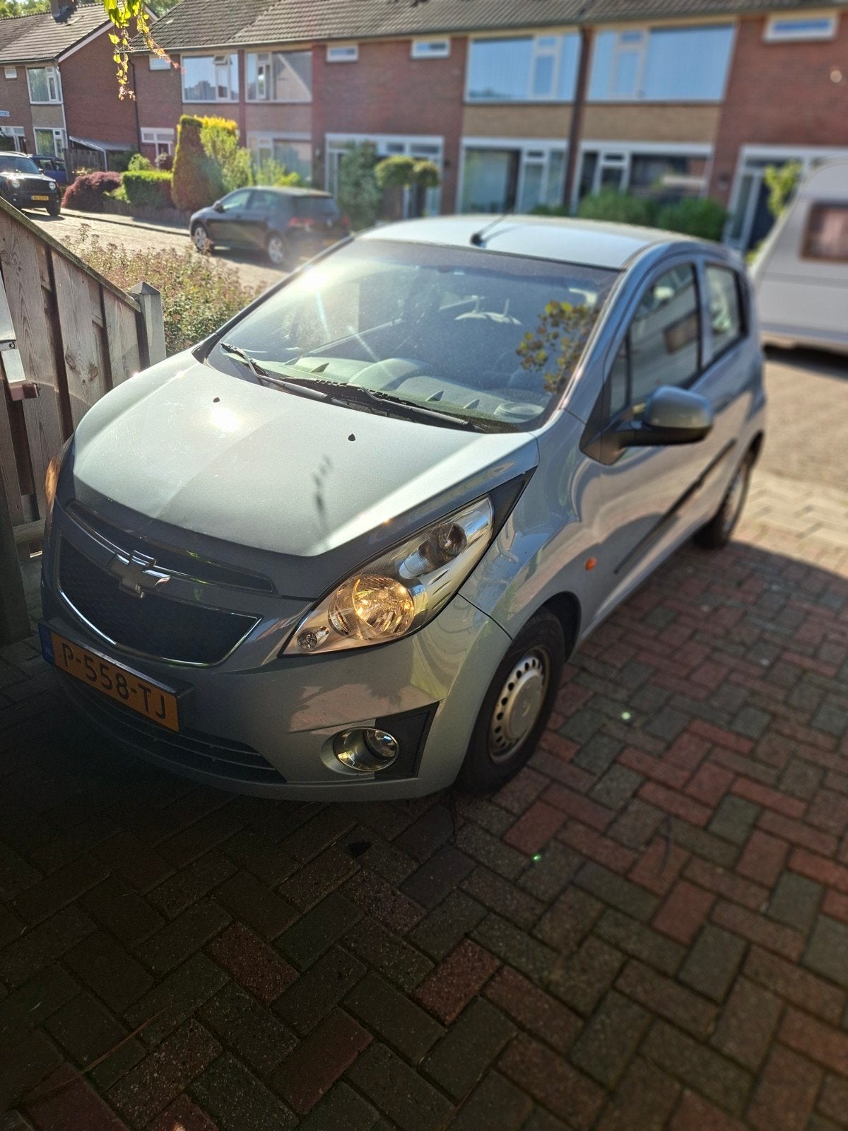 Chevrolet Spark lv1.0  2010 Blauw, Auto's, Voorwielaandrijving, 839 kg, 4 cilinders, Blauw