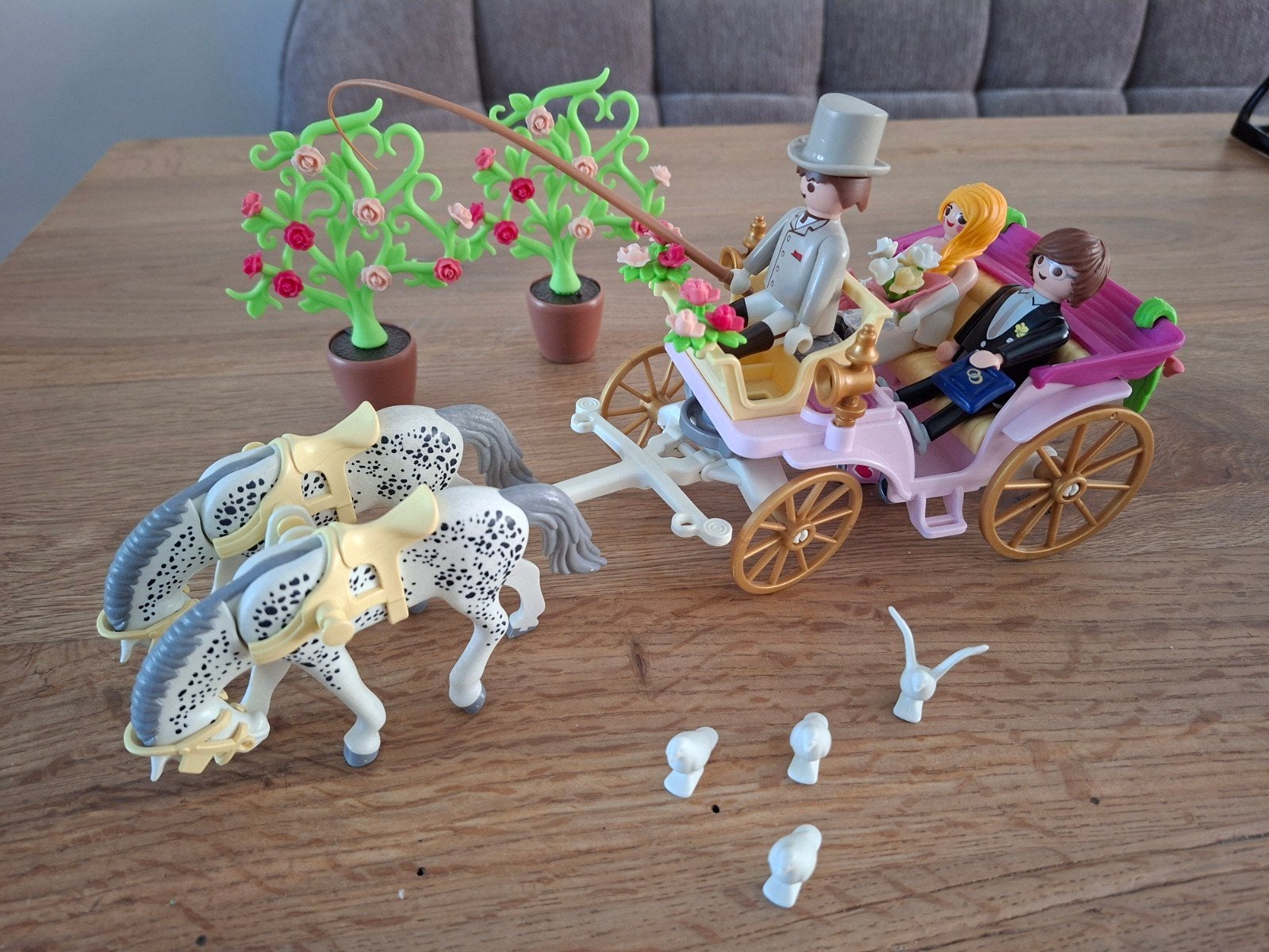 Playmobil trouwkoets, Ophalen of Verzenden, Zo goed als nieuw, Complete set, Overige typen