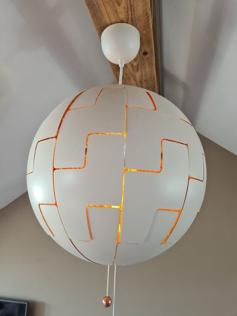 LAMP van ikea bol, Ophalen, Gebruikt, Kunststof, E27 (groot)