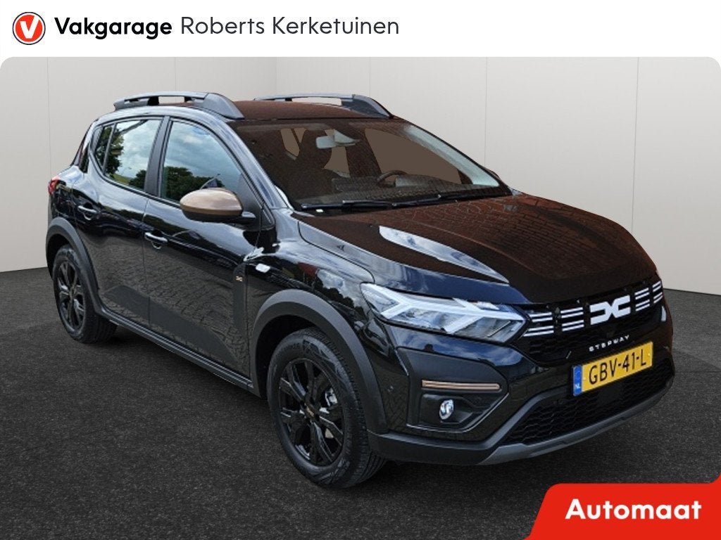 Dacia SANDERO Stepway 1.0 TCe 90 Extreme Automaat 1e eigenaa, Auto's, Euro 6, Leder en Stof, Zwart, Origineel Nederlands