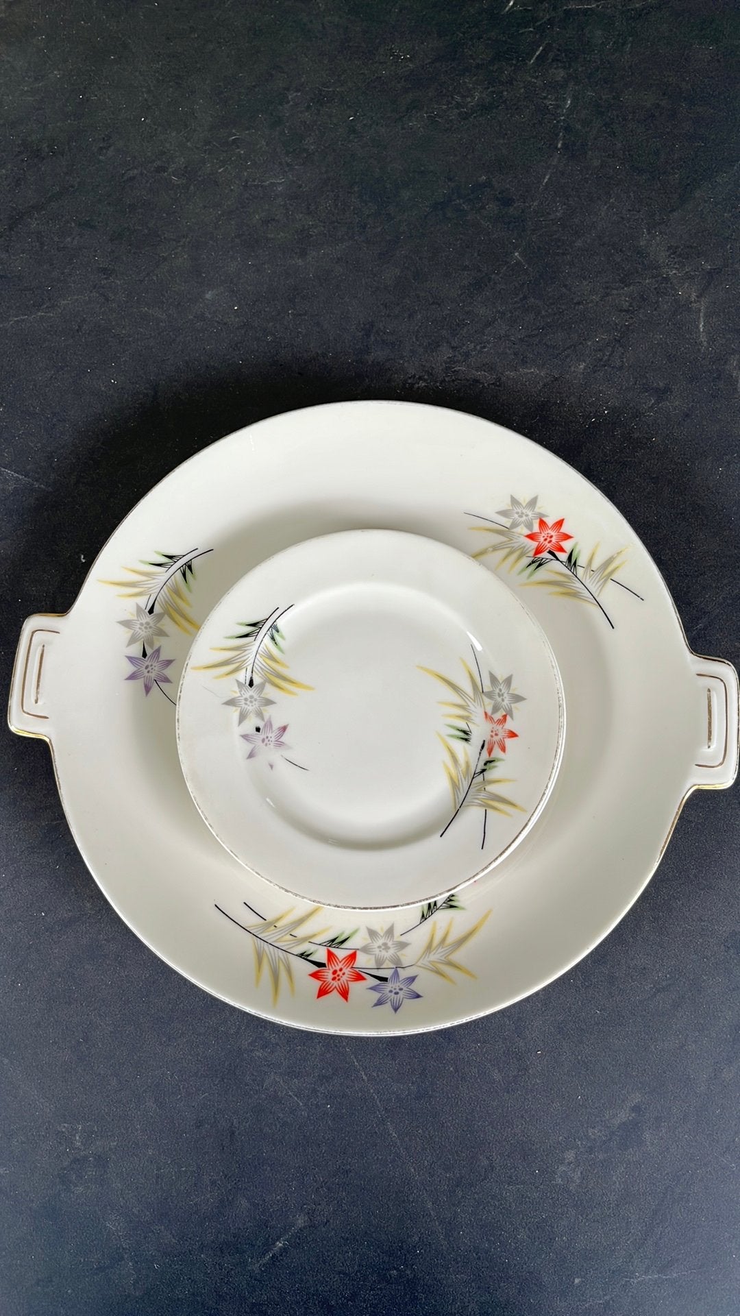 Vintage Porseleinen Servies Wille & Co A’dam Stadtlengsfeld, Ophalen of Verzenden