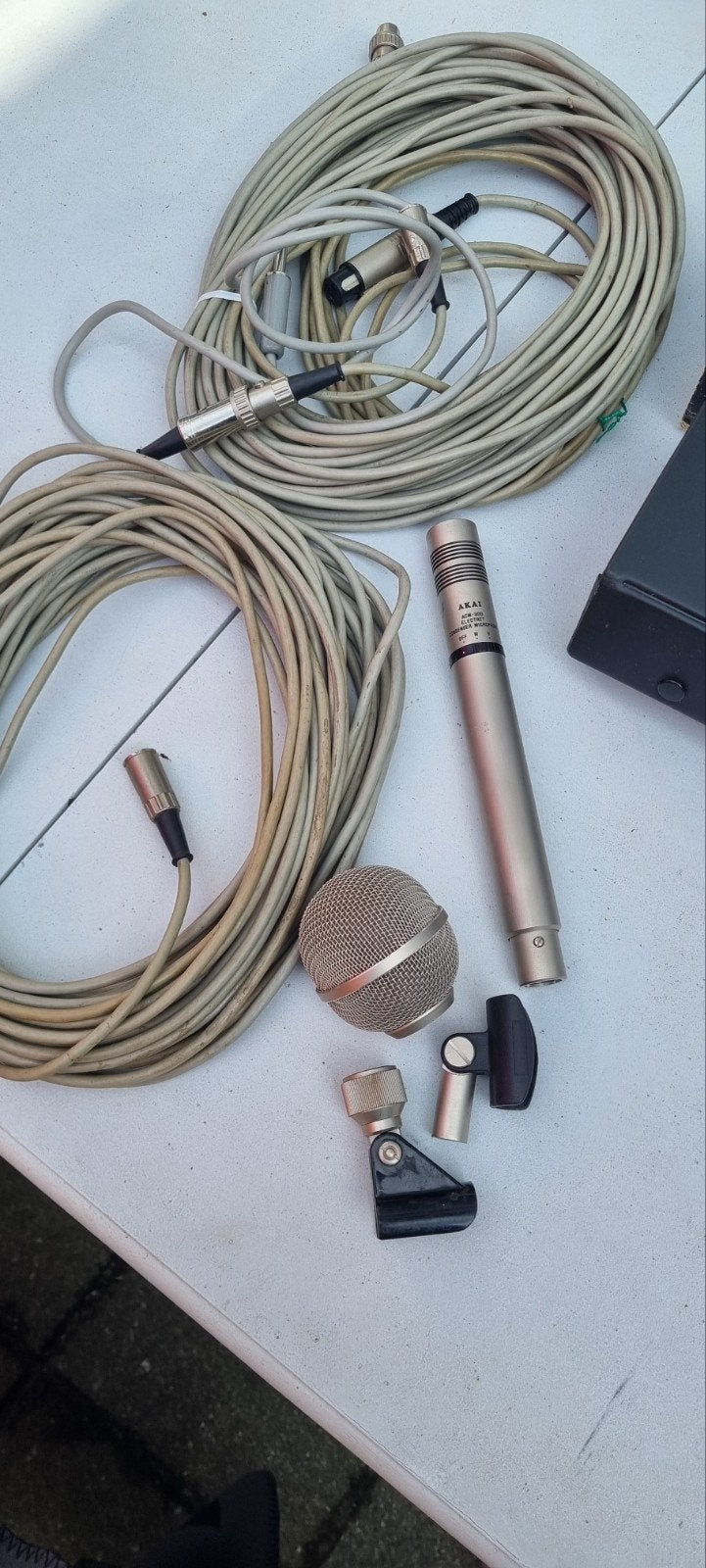 Akai ACM-300 condensator microfoon., Ophalen of Verzenden, Zo goed als nieuw, Gps of Kompas
