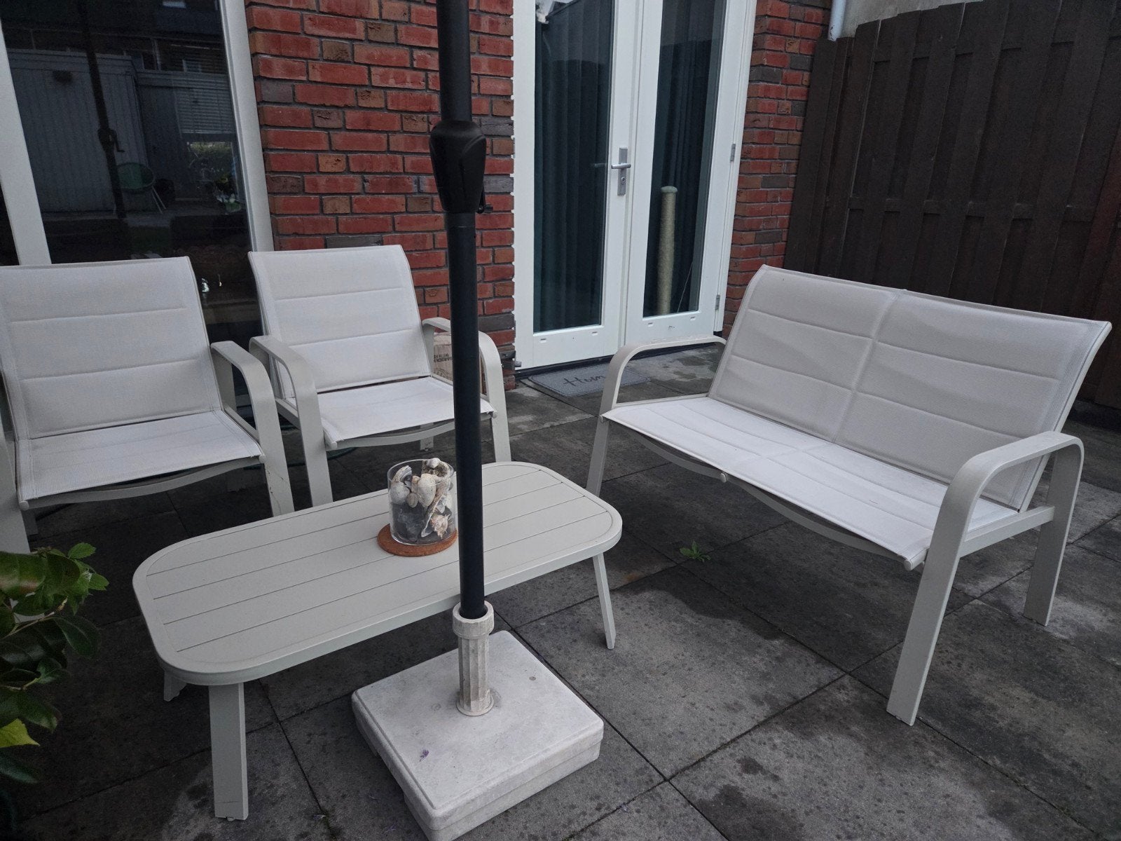 Wakefield Loungeset Renesse Beige Metaal, Ophalen, Bank