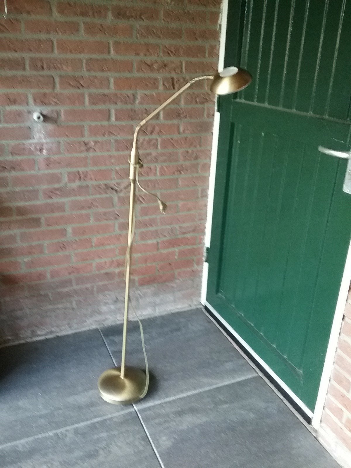 Brons/goudkleurige leeslamp, Ophalen, Zo goed als nieuw, 150 tot 200 cm
