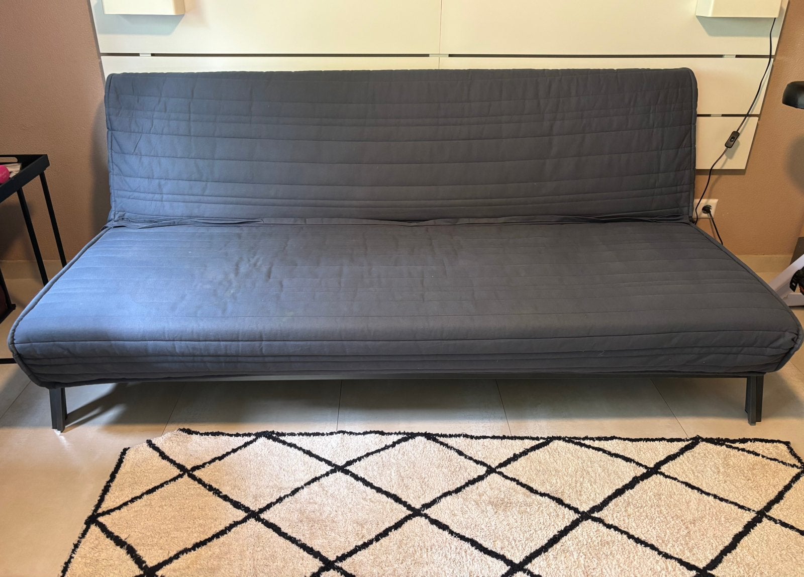 IKEA BEDDINGE slaapbank – 2-persoons – stevig & comfortabel, Ophalen, Zo goed als nieuw, Tweepersoons, 140 cm