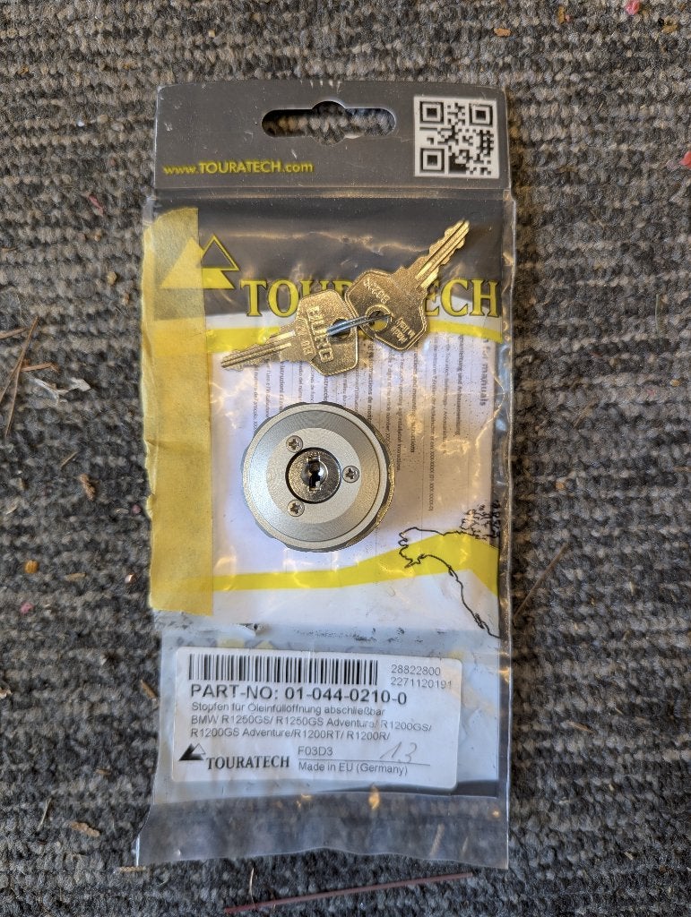 Touratech Olie Vuldop met Slot BMW R 1200/1250 GS Adv, Ophalen of Verzenden, Gebruikt