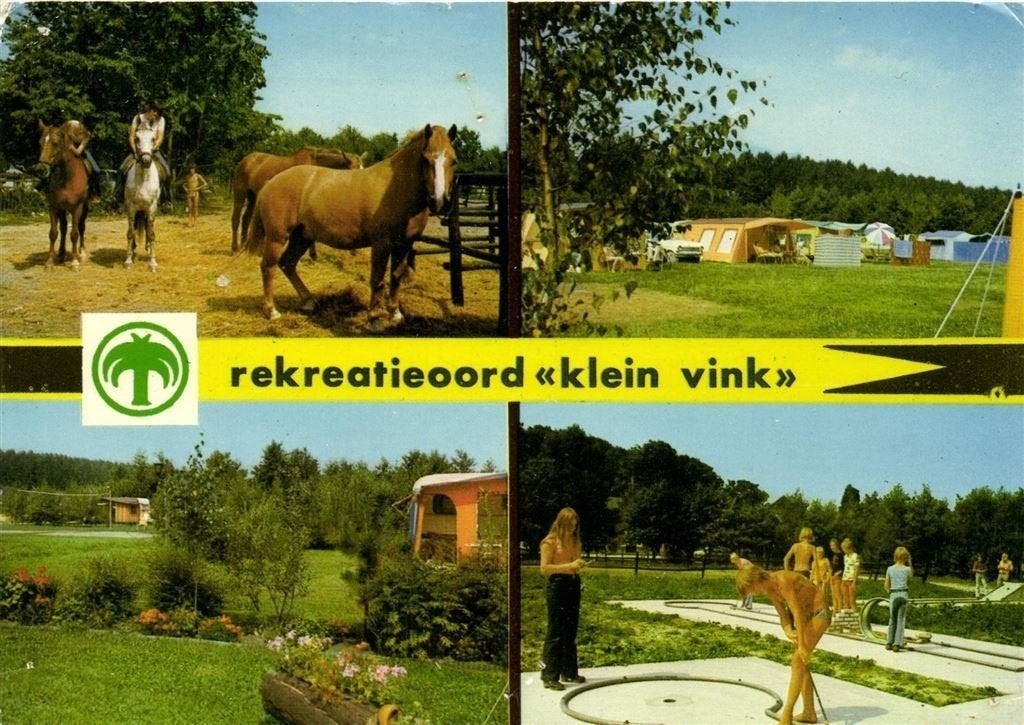 Rekreatieoord Klein Vink, Arcen - 4 afb o.a. midgetgolf - 19, Verzamelen, Ophalen of Verzenden, 1960 tot 1980, Gelopen, Limburg
