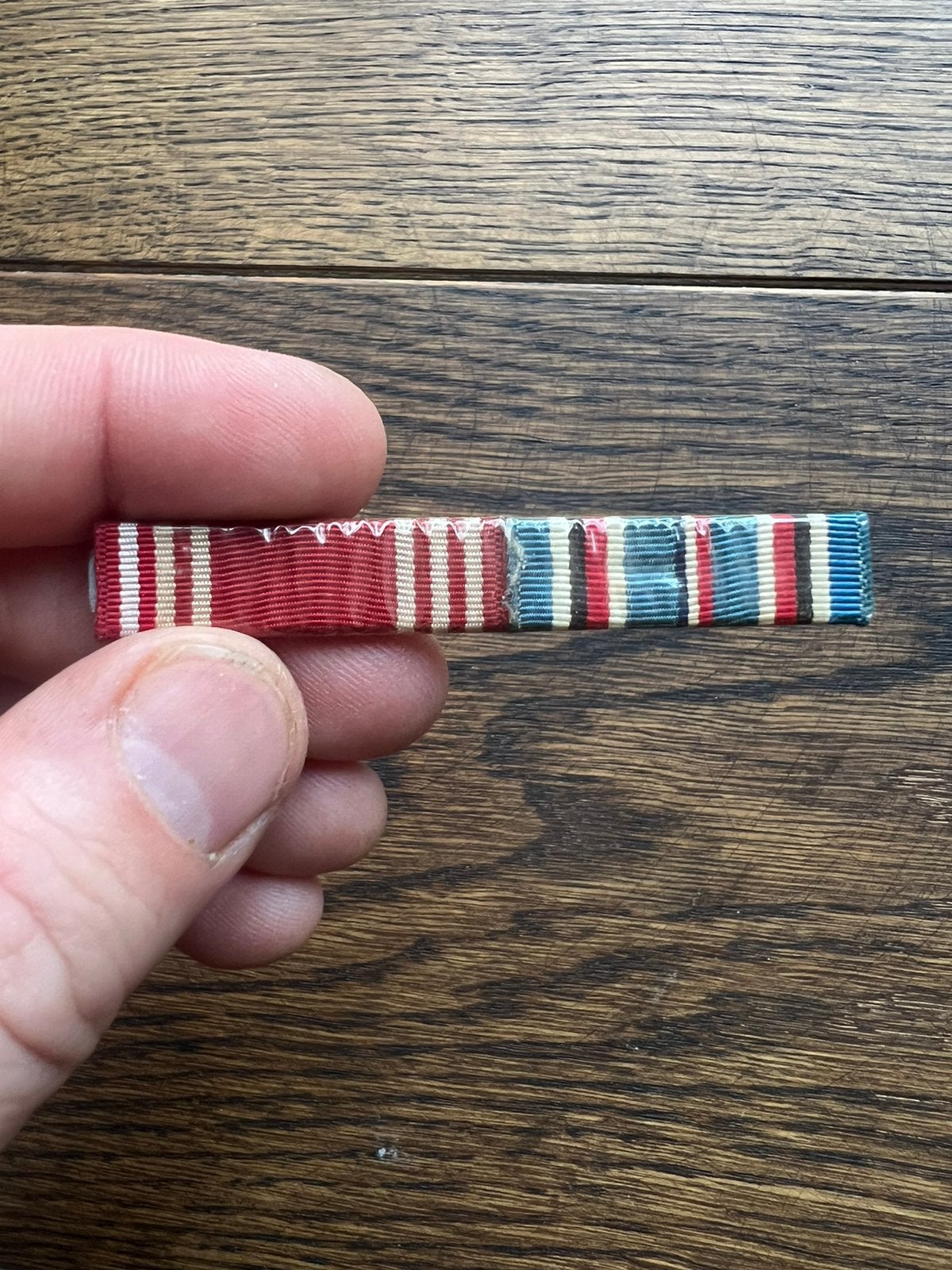 WO2 Amerikaans medaille baton ribbon bar Good Conduct Am Cam, Amerika, Verzenden, Lintje, Medaille of Wings
