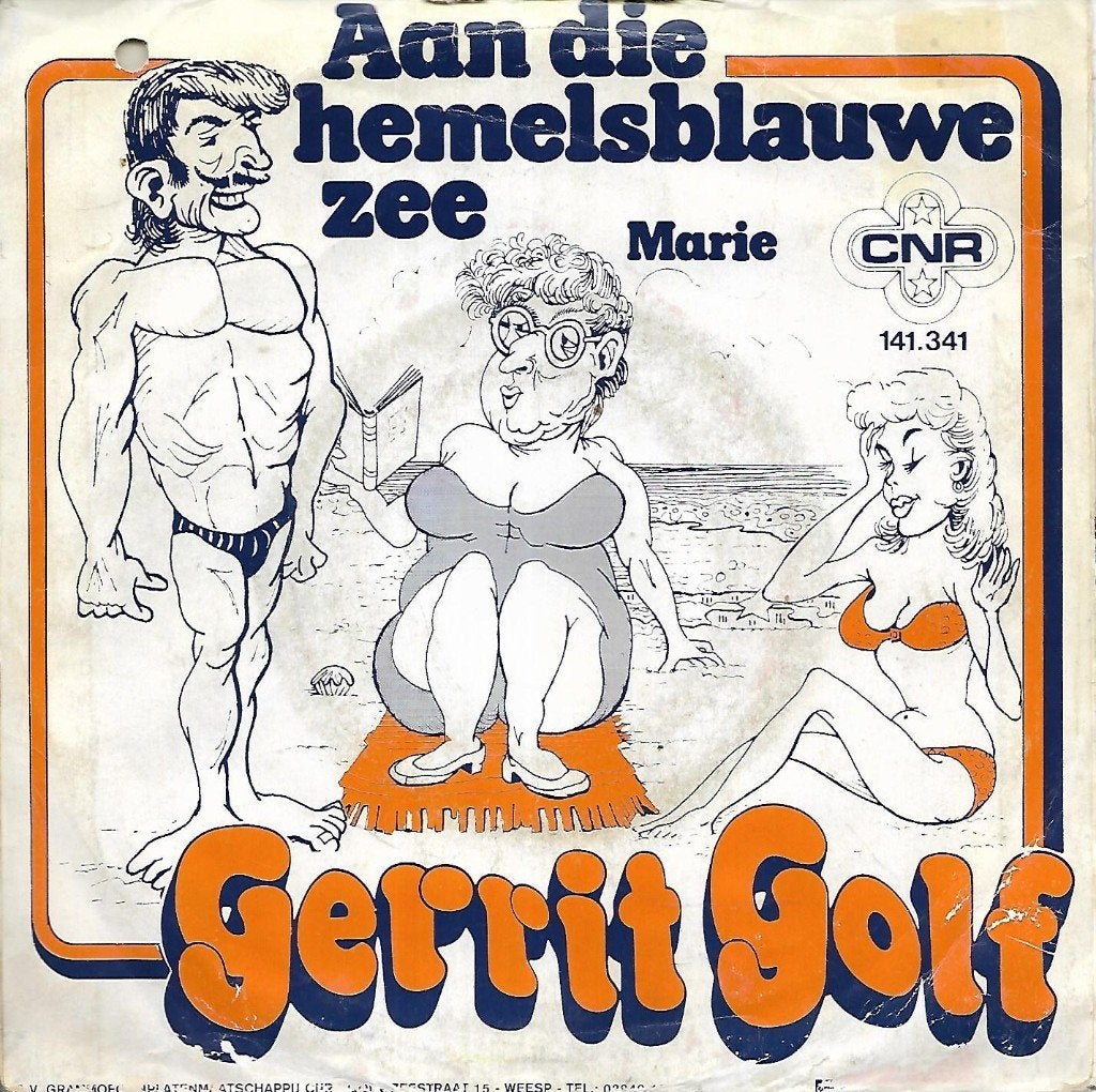 Gerrit Golf - Aan die hemelsblauwe zee, Cd's en Dvd's, Vinyl Singles, Ophalen of Verzenden, Zo goed als nieuw, 7 inch, Nederlandstalig