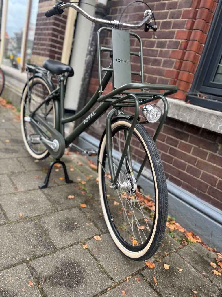 Popal damesfiets 28 inch 3 versnellingen army groen, Fietsen en Brommers, Overige merken, Versnellingen, Nieuw, 56 cm of meer