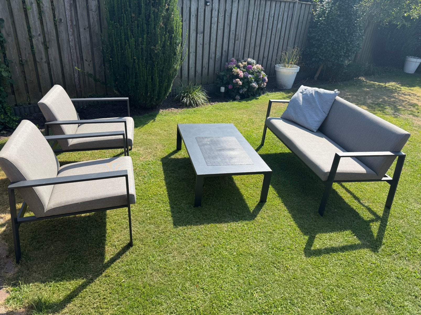 Loungeset Il Tempo Turate 4 delig zgan, Ophalen, 4 zitplaatsen, Aluminium, Loungeset