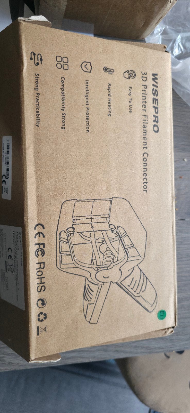 WISEPRO 3D Printer Filament Connector - Nieuw, Computers en Software, Nieuw, Ophalen of Verzenden, WISEPRO, Filament