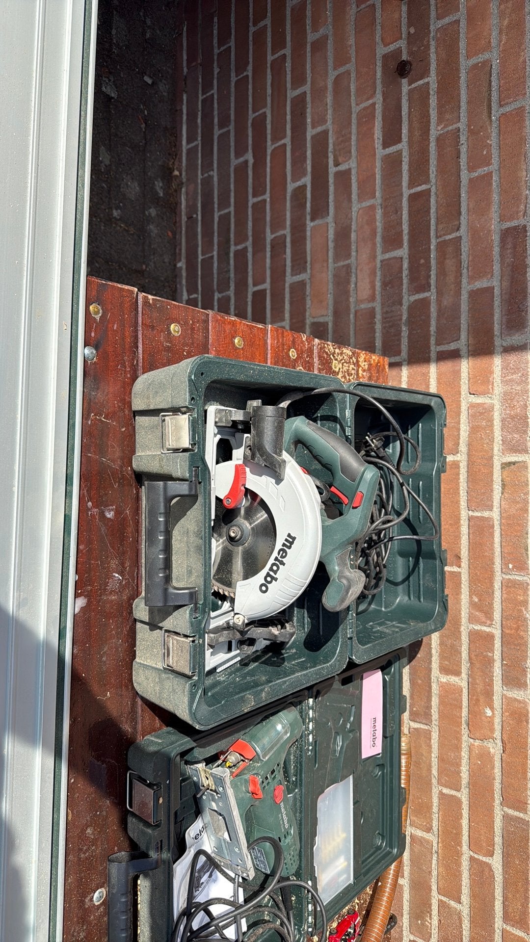 Metabo KS 55 FS cirkelzaag met geleiderail, Doe-het-zelf en Verbouw, Cirkelzaag, Ophalen of Verzenden, Zo goed als nieuw, 30 tot 70 mm