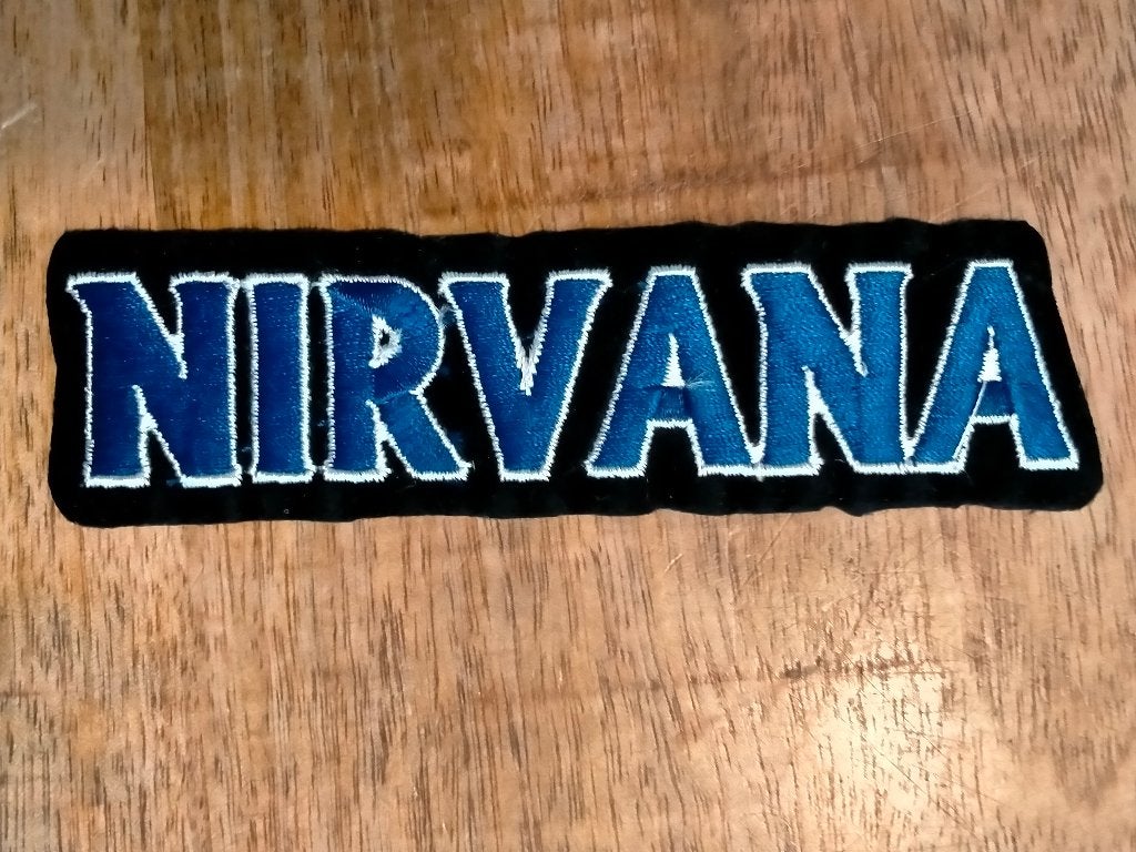 Nirvana Kurt Cobain logo patch embleem rock muziek grunge, Verzenden, Nieuw, Kleding