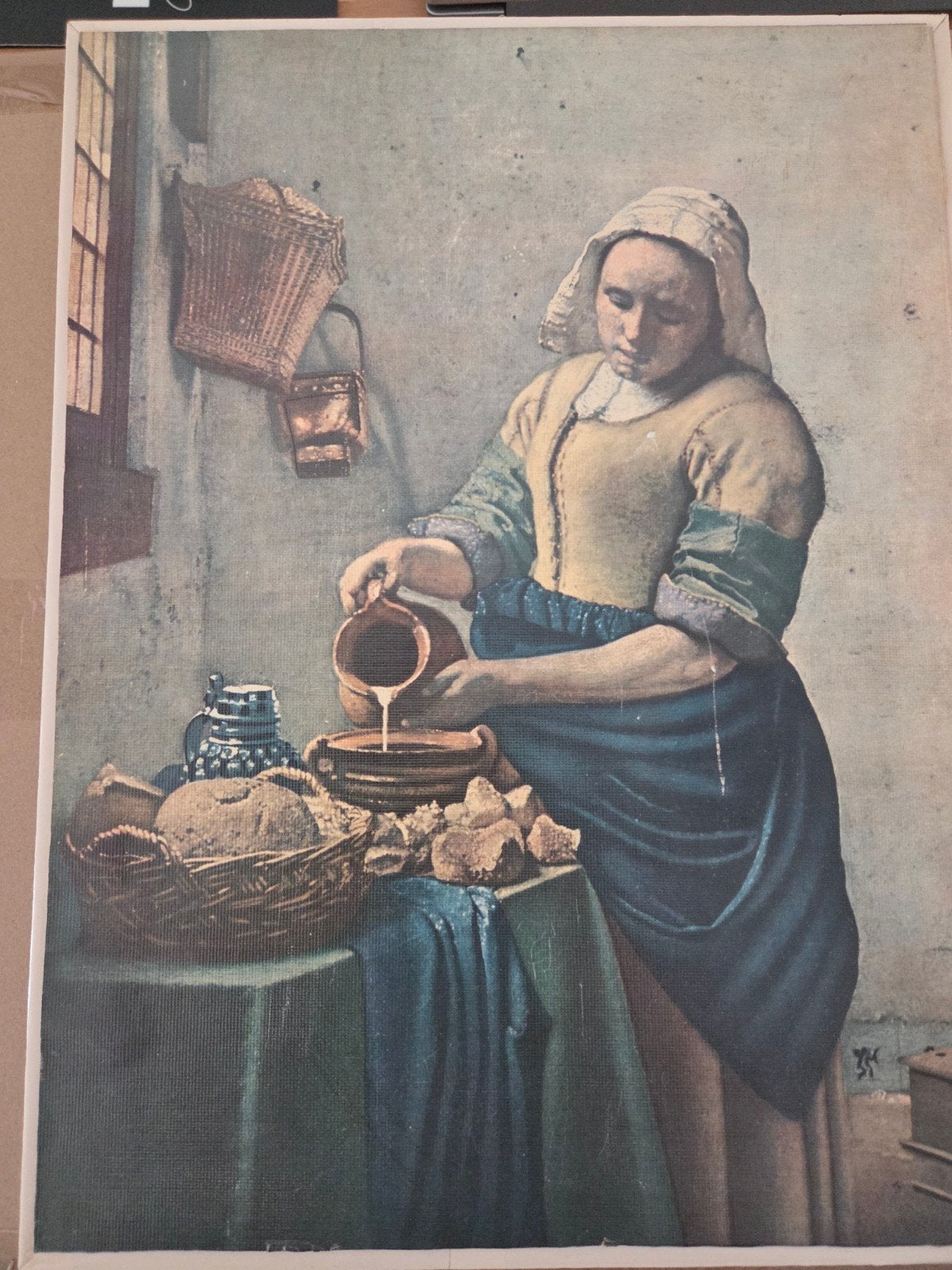 De Melkmeid - Johannes Vermeer reproductie, Ophalen of Verzenden