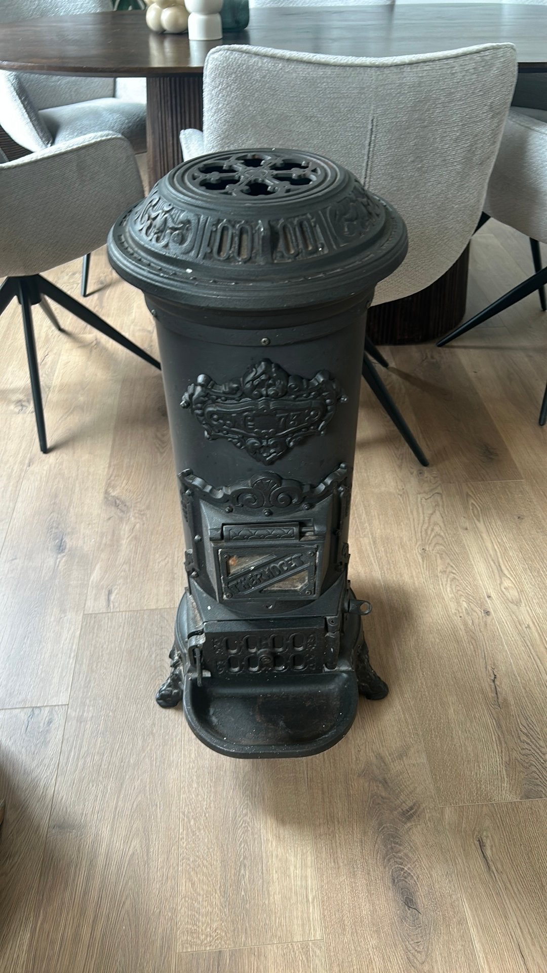 Anthieke gashaard, Ophalen, Gebruikt, Gas, Gaskachel