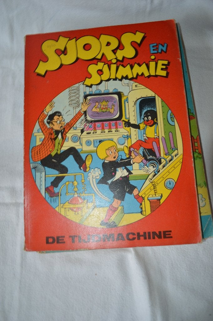 1960 Sjors en Sjimmie - De Tijdmachine (Stripboek), Boeken, Gelezen, Eén stripboek, Ophalen of Verzenden, Frans Piët
