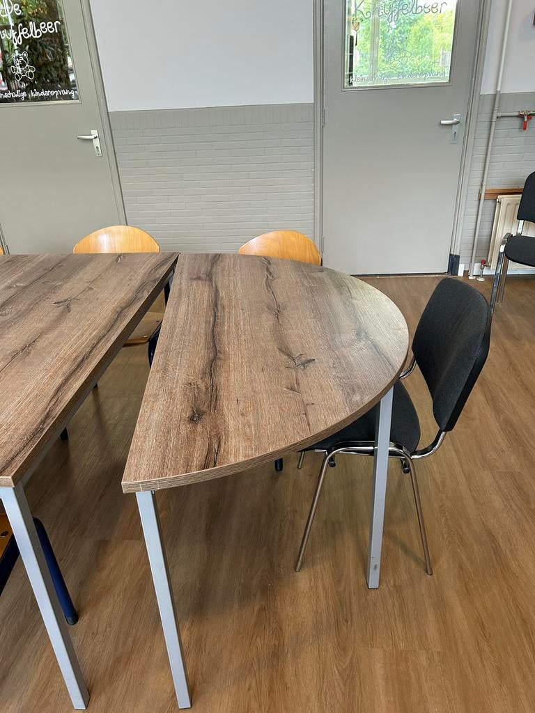 Grote kantoor-, eet- of vergadertafel, Huis en Inrichting, Tafels | Eettafels, Ophalen, 100 tot 150 cm, 200 cm of meer, Zo goed als nieuw