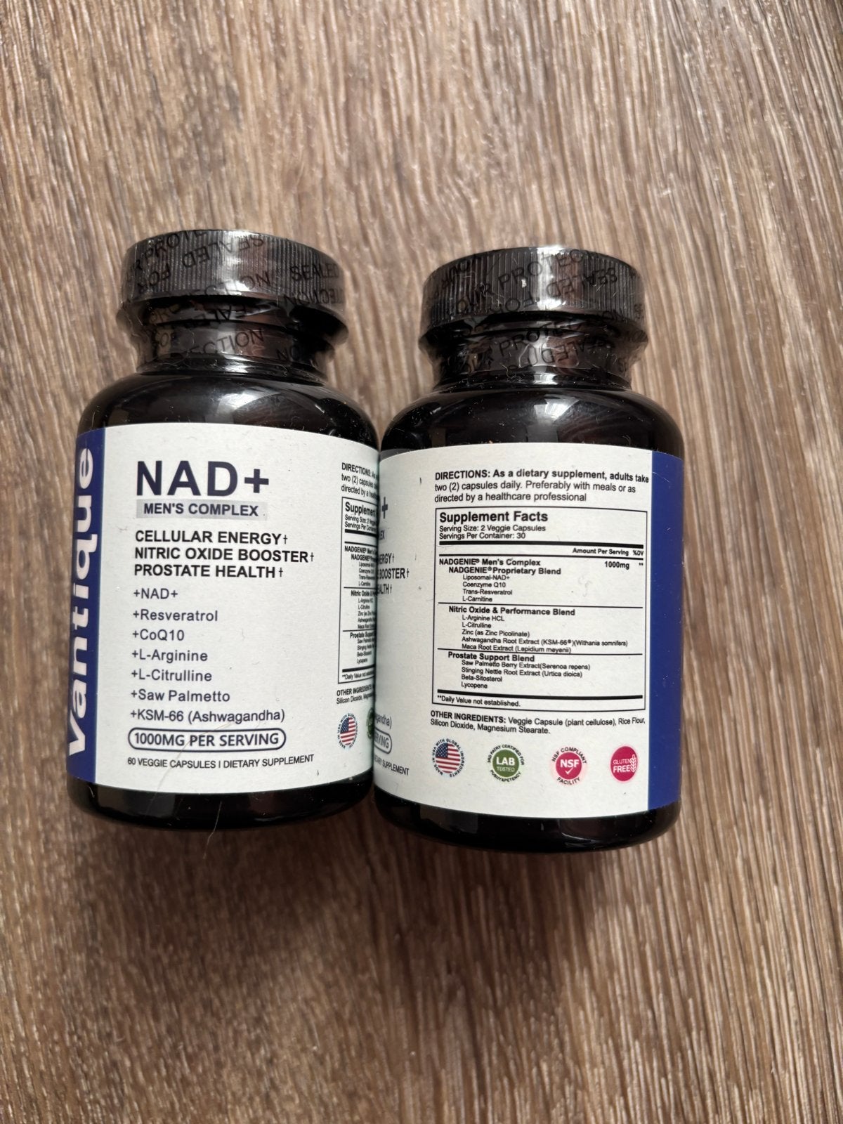 Vantique NAD+ Men's Complex - Cellulaire Energie & Prostaat, Ophalen of Verzenden, Nieuw, Poeder of Drank