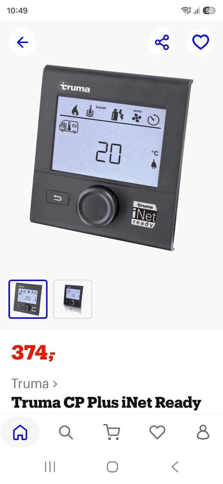 Truma CP Plus iNet Ready bedieningspaneel incl inet box, Ophalen of Verzenden