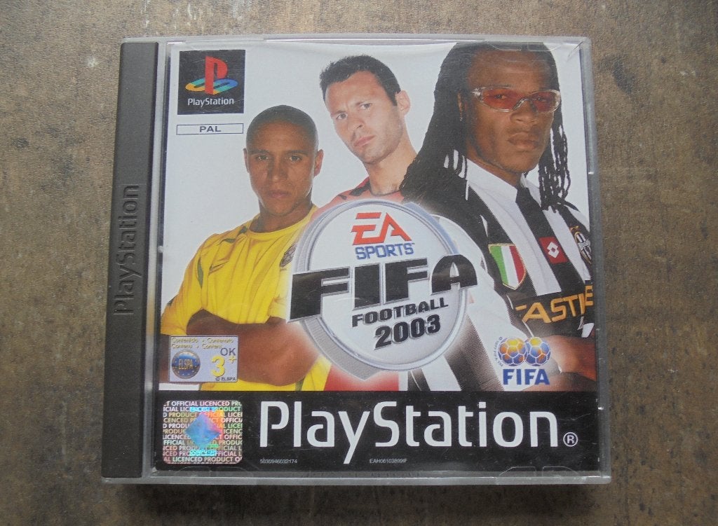 FIFA Football 2003 voor PS1 (zie foto's), Gebruikt, 1 speler, Ophalen of Verzenden, Vanaf 3 jaar