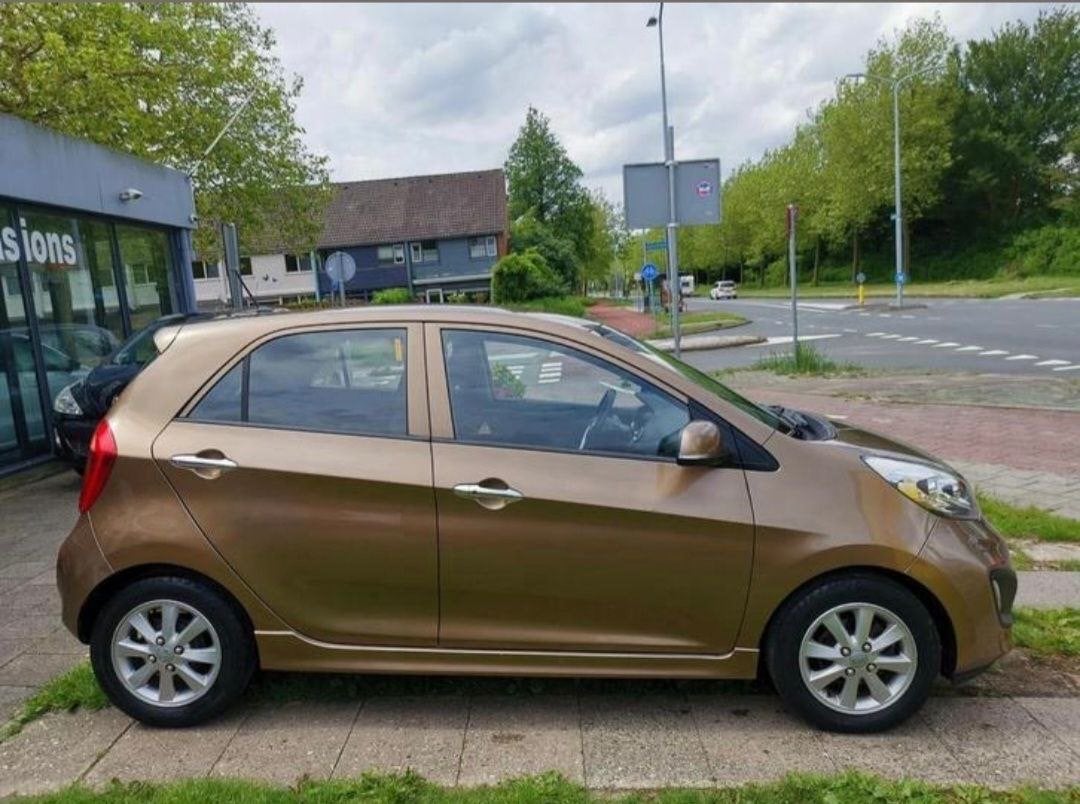 Kia Picanto 1.2 Cvvt 5-DRS 2012 Bruin, Auto's, Kia, Voorwielaandrijving, 4 cilinders, Bruin, 400 kg