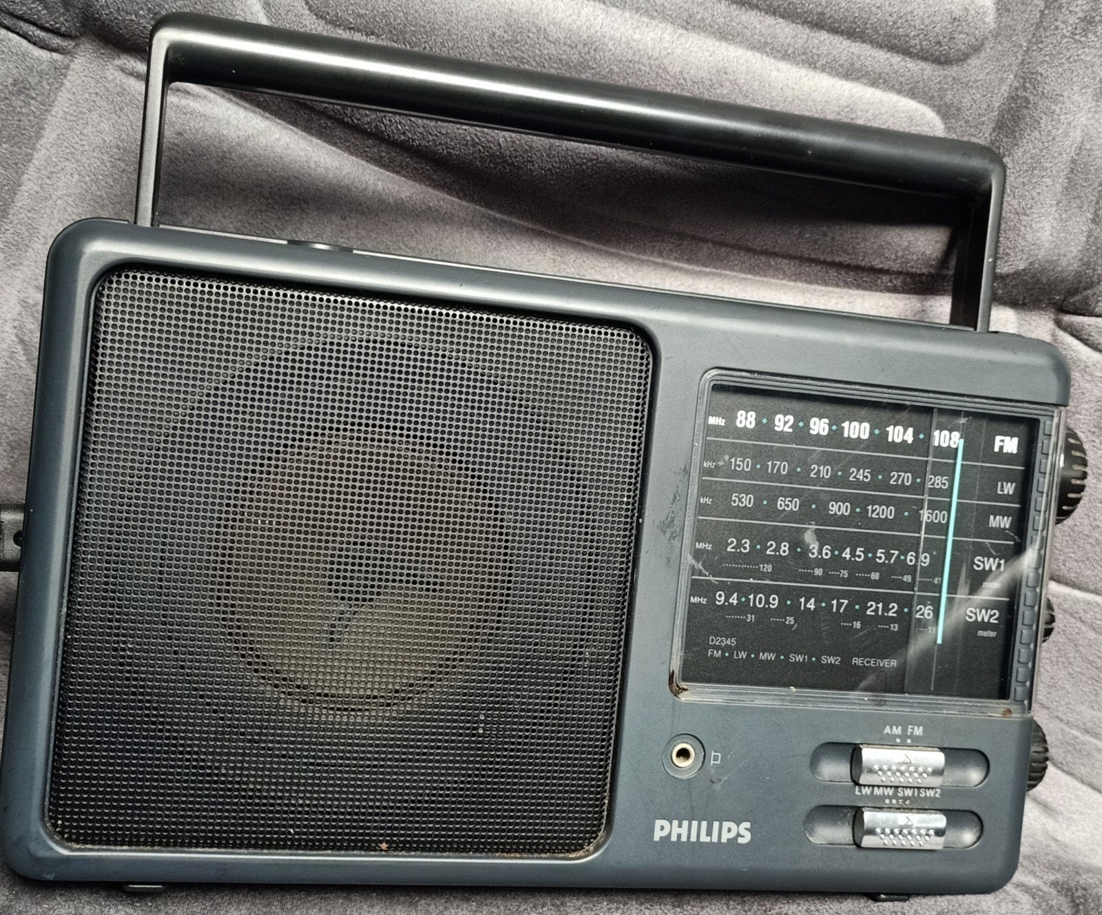 Vintage Philips Radio- Draagbaar en Functioneel, Ophalen of Verzenden, Gebruikt, Radio
