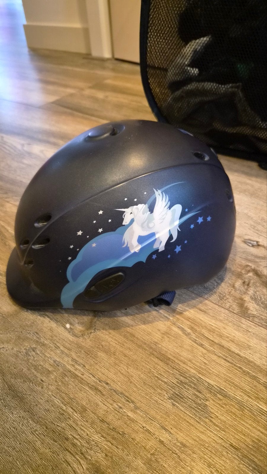 Uvex paardrijcap met eenhoorn design, Gebruikt, Meisje, Overige maten, Uvex