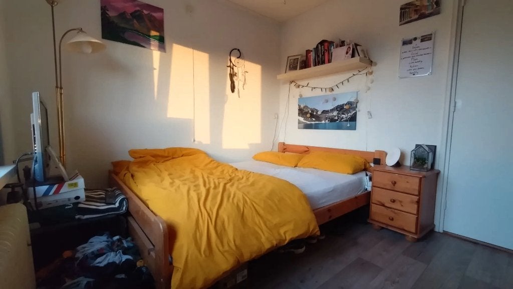 Twijfelaar Bed + zgan 140X200 Pocketvering ma, Huis en Inrichting, Ophalen, 140 cm, Zo goed als nieuw, Twijfelaar
