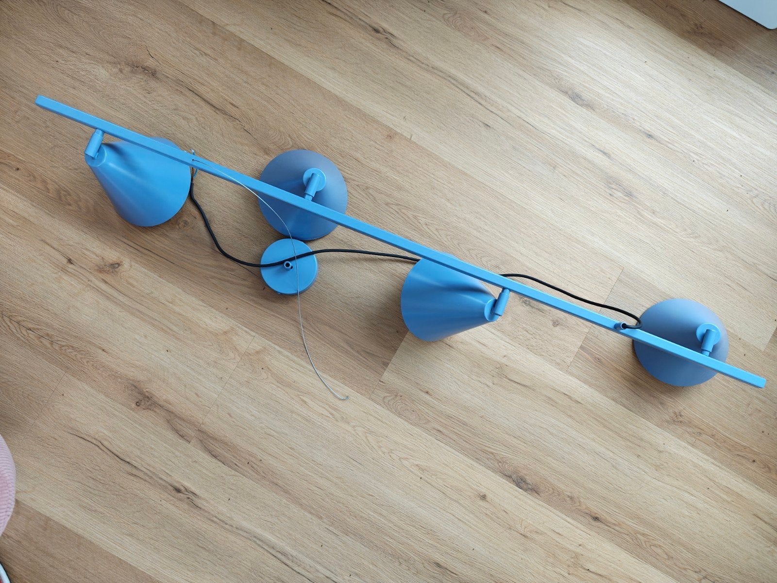 Aldex Ceiling lamp 4x E27 max 15W LED - Blue, Ophalen, E27 (groot), Zo goed als nieuw, Metaal
