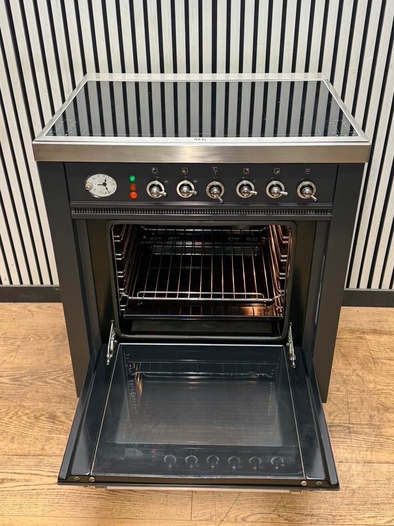 Luxe Boretti Fornuis Inductie met 4 zones 70x60 cm, Hete lucht, Fornello Esperta, Ophalen of Verzenden, Zo goed als nieuw