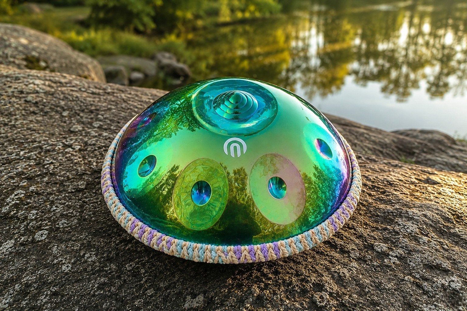 Exclusive Holographisch Handpan - Orgineel 440 Hz, Ophalen of Verzenden, Nieuw, Melodische percussie