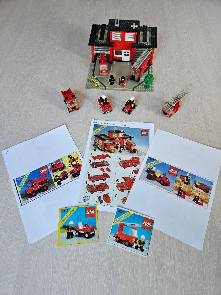 Lego brandweer set's 6382, 6611, 6612, 6621 & 6650, Kinderen en Baby's, Speelgoed | Duplo en Lego, Gebruikt, Lego, Ophalen of Verzenden