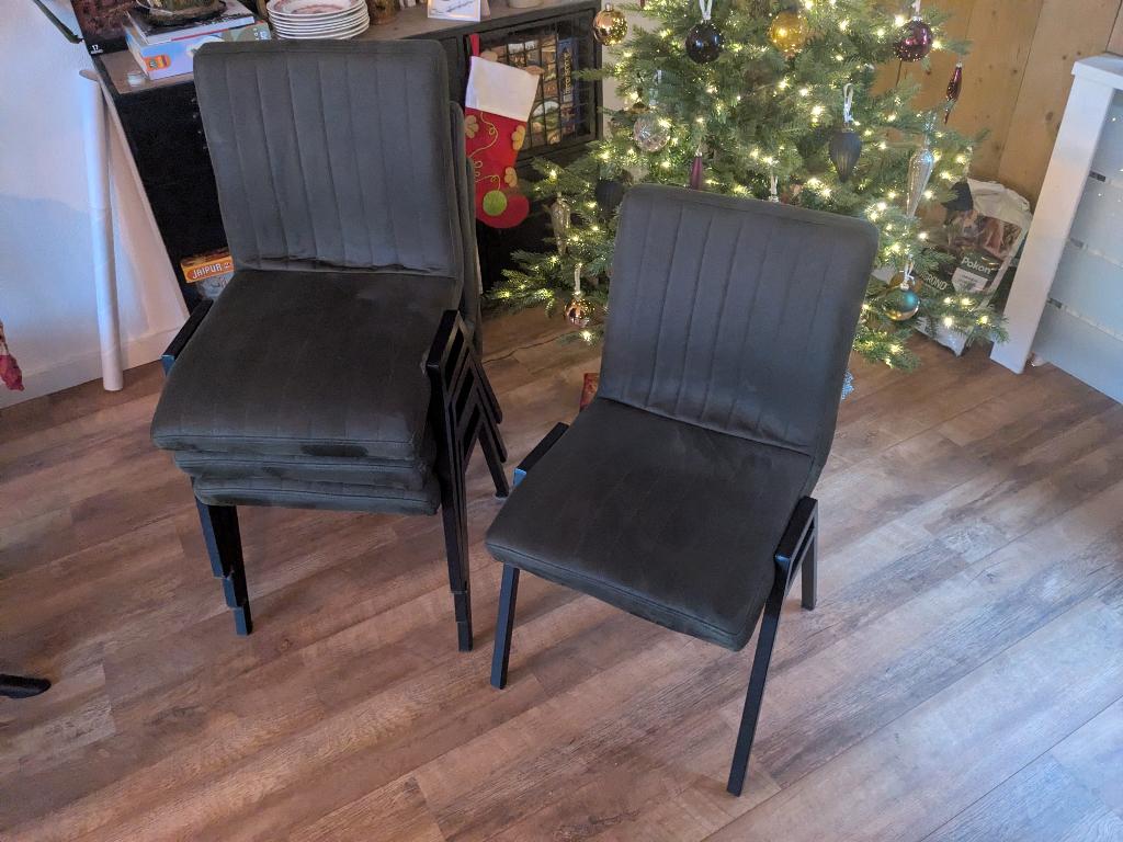 Eetkamerstoelen label51 matz 4x, Ophalen, Gebruikt, Overige kleuren, Stof