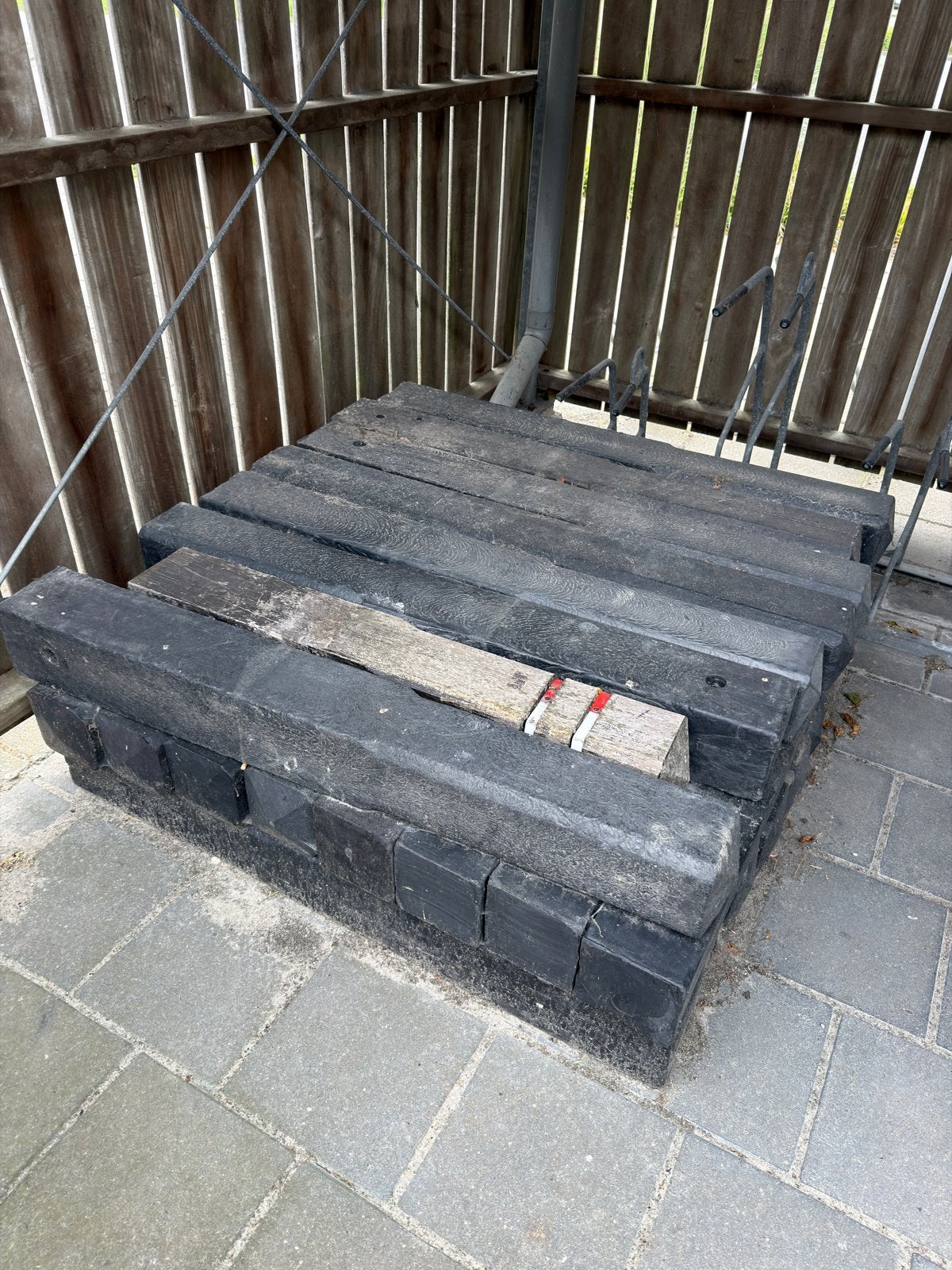Zware Kunststof Diamantkop Palen Parkeerpalen partij, Gebruikt, Ophalen of Verzenden, 50 mm of meer, Balk