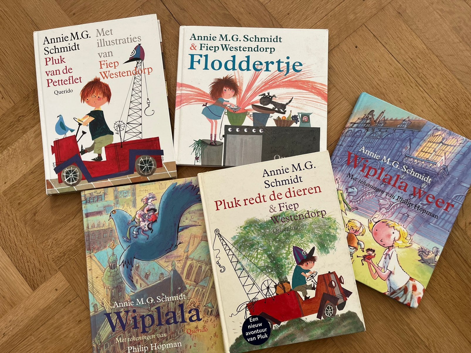 Annie M.G. Schmidt: Pluk van de Petteflet,Floddertje e.v.a., Ophalen of Verzenden, Gelezen, Annie M.G. Schmidt, Fictie algemeen