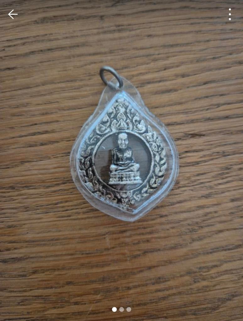 Boeddha Amulet Hanger - Thai Boeddhistische Talisman, Overige materialen, Gebruikt, Overige voorstellingen, Ophalen of Verzenden