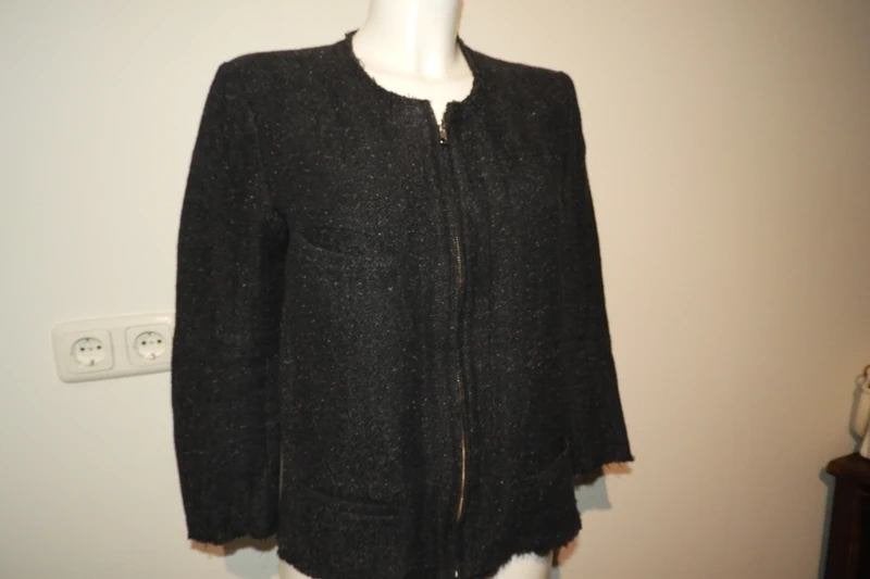 Etoile Isabel Marant vest jasje mooie gemelleerde stof M, Maat 38/40 (M), Verzenden, Zo goed als nieuw, Grijs