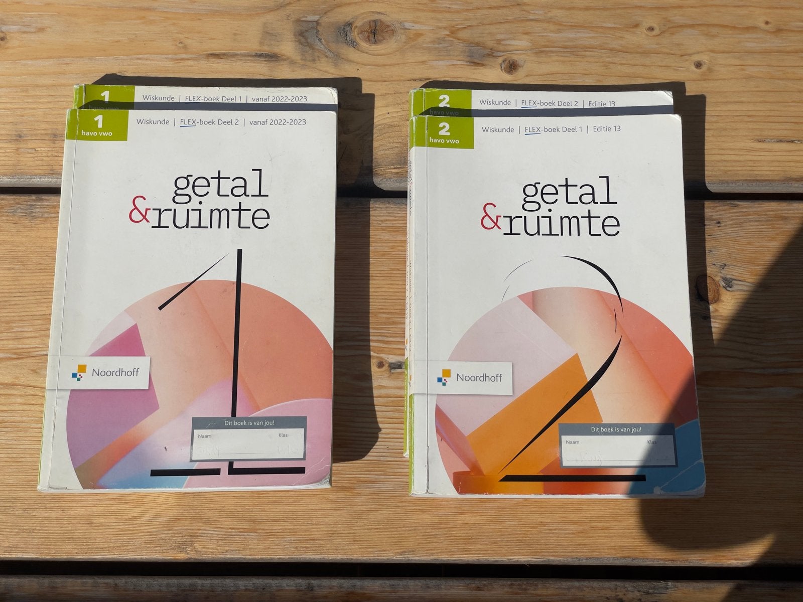 Wiskunde boeken Havo 1 & 2 (deel 1 & 2) - Getal & Ruimte, Boeken, Ophalen of Verzenden, Gelezen, HAVO, Wiskunde A