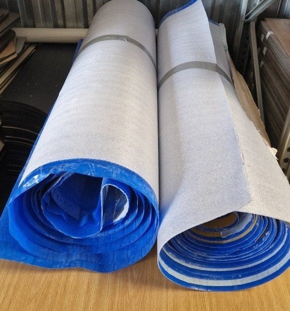 Mooie kwaliteit ondervloer voor laminaat/parket. ca.45m2 3mm, Huis en Inrichting, Ophalen, Gebruikt, Blauw, Overige typen