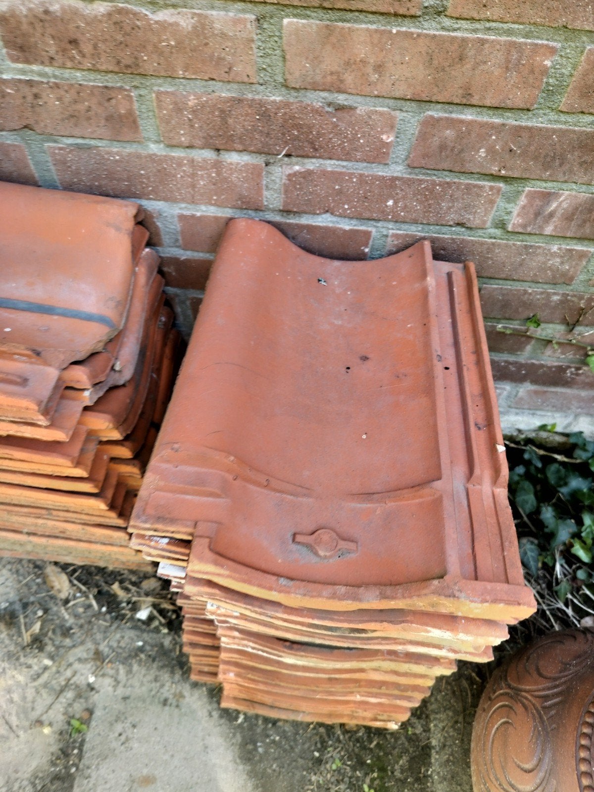Gebruikte dakpannen, terracotta, ca. 15 m², Doe-het-zelf en Verbouw, Dakpannen en Dakbedekking, Ophalen of Verzenden