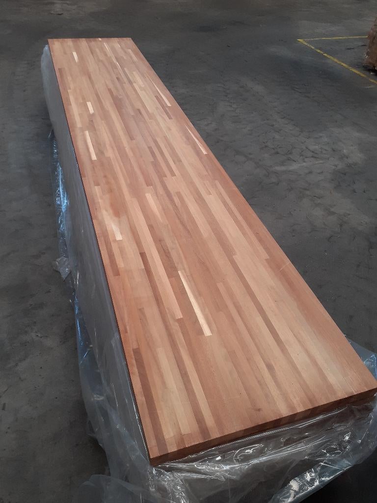 Iroko timmerpanelen/meubelpanelen 40x610x3000mm - los of pak, Overige typen, Nieuw, Ophalen of Verzenden, Hardhout